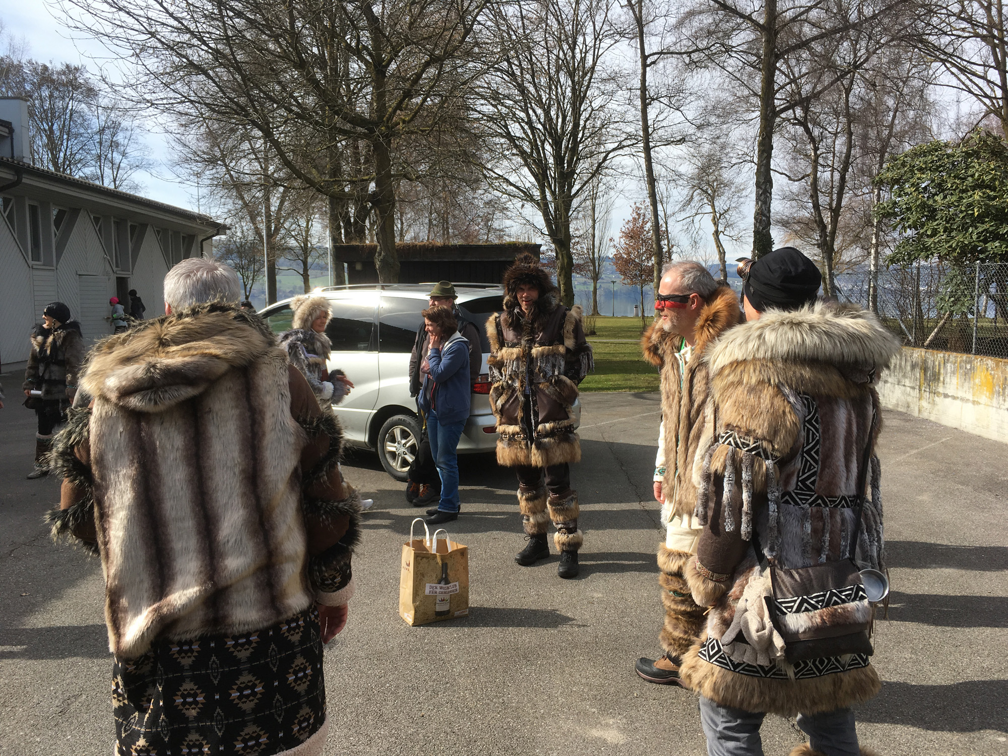 Aufwärmen für den Umzug in Beromünster
